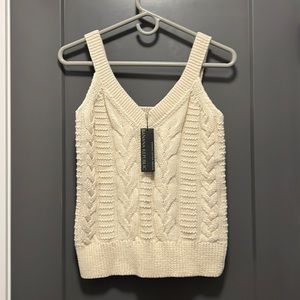 Banana Republic tank cable sweater